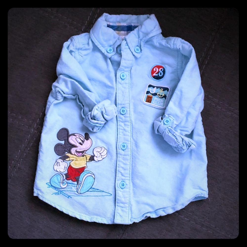 Disney Mickey Button Down